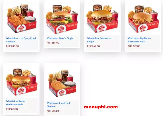 WENDY’S PROMO & WHATTABOX PRICES