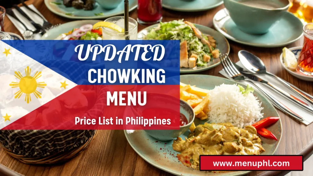 CHOWKING MENU PHILIPPINES 