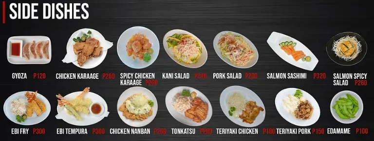 RAMEN KURADO SIDE DISHES PRICES