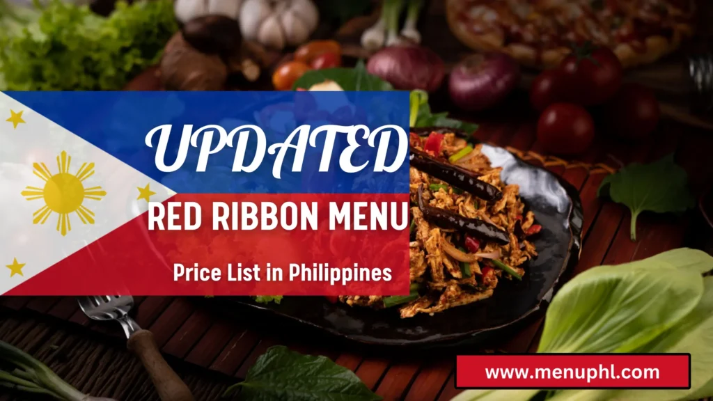 Red Ribbon menu Philippines 