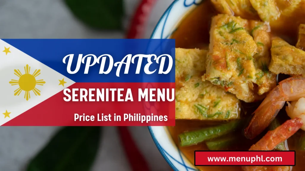 SERENITEA MENU PHILIPPINES 