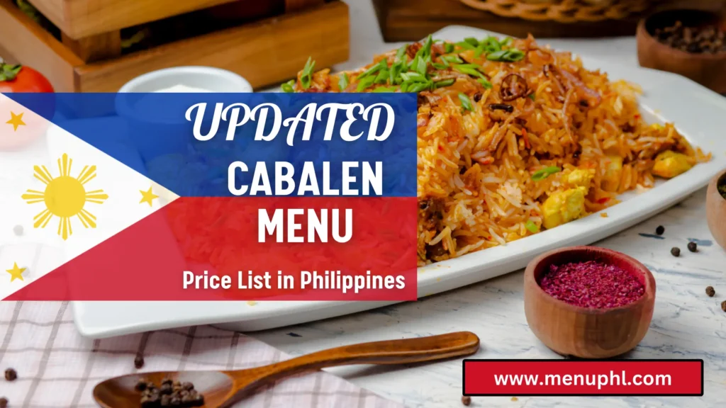 CABALEN MENU PHILIPPINES 