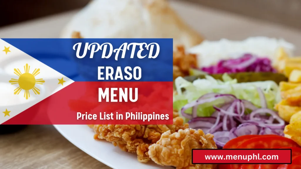 ERASO MENU PHILIPPINES