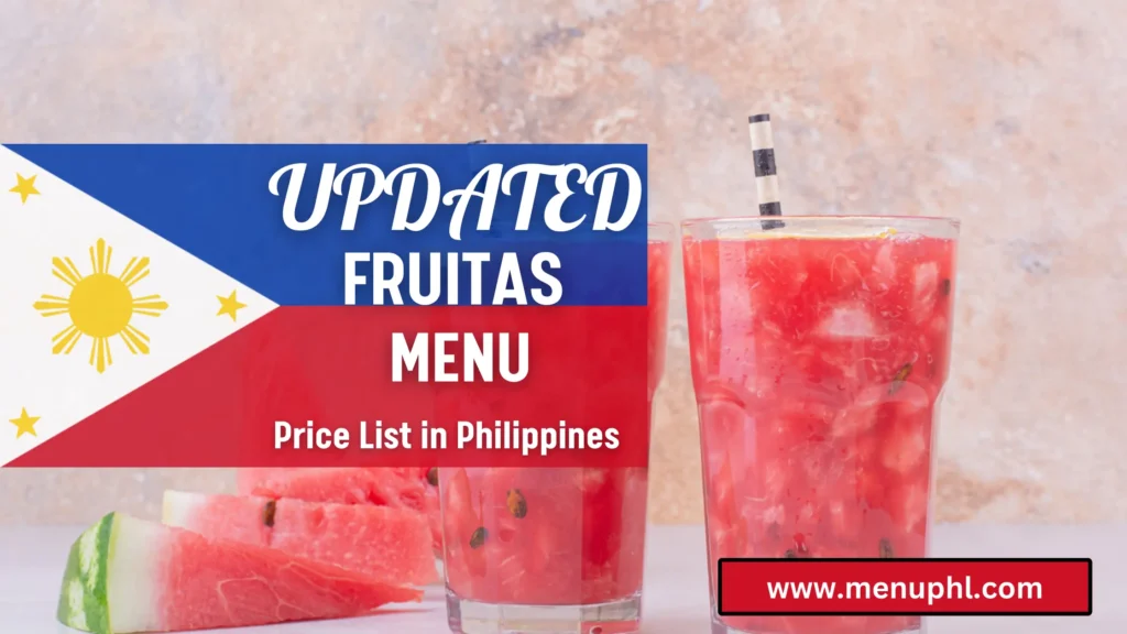 FRUITAS MENU PHILIPPINES