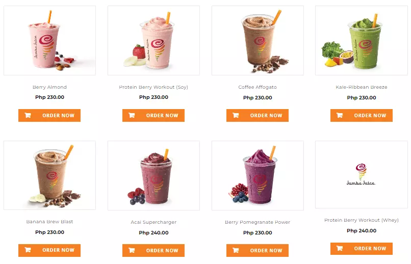 JAMBA JUICE POWER SMOOTHIES PRICES