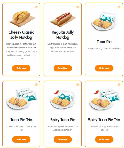 JOLLIBEE JOLLY HOTDOGS & PIES MENU WITH PRICES