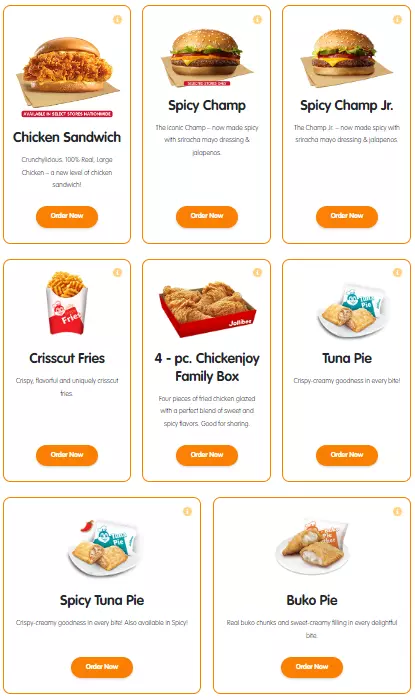 JOLLIBEE NEW PRODUCTS MENU WITH PRICES