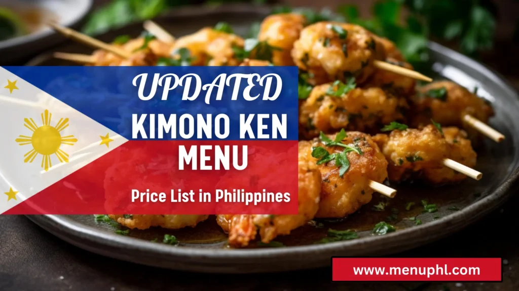 KIMONO KEN MENU PHILIPPINES