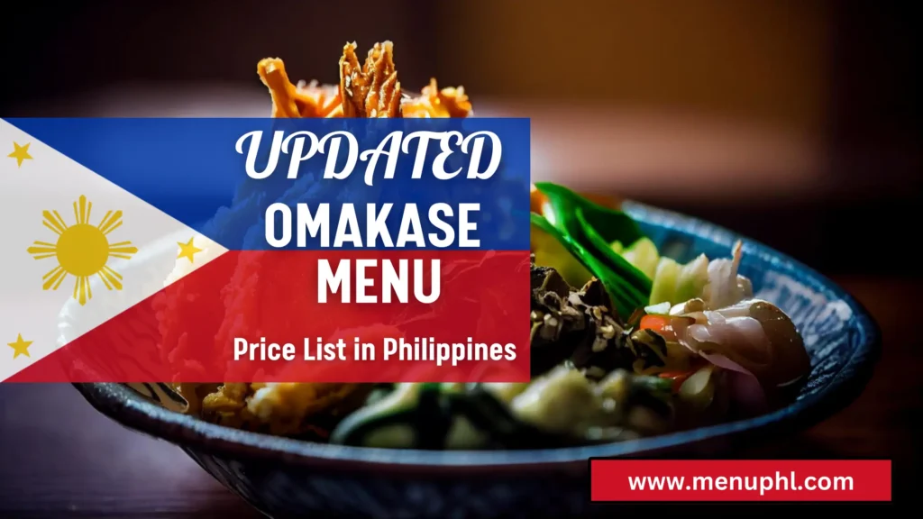 OMAKASE MENU PHILIPPINES 