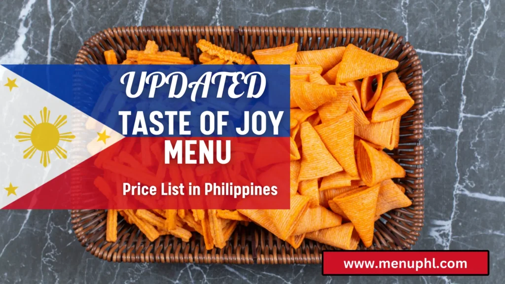 TASTE OF JOY MENU PHILIPPINES