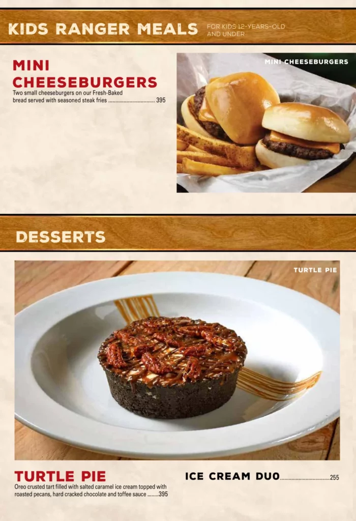 TEXAS ROADHOUSE DESSERTS MENU PRICES