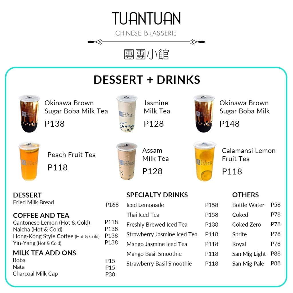 TUAN TUAN DRINKS PRICES