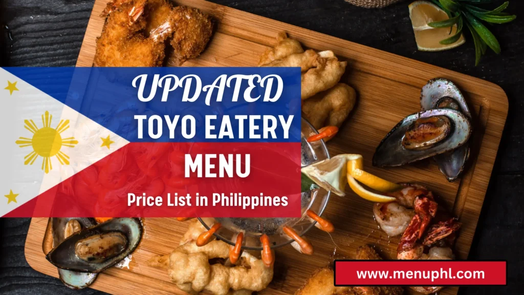 TOYO EATERY MENU PHILIPPINES 