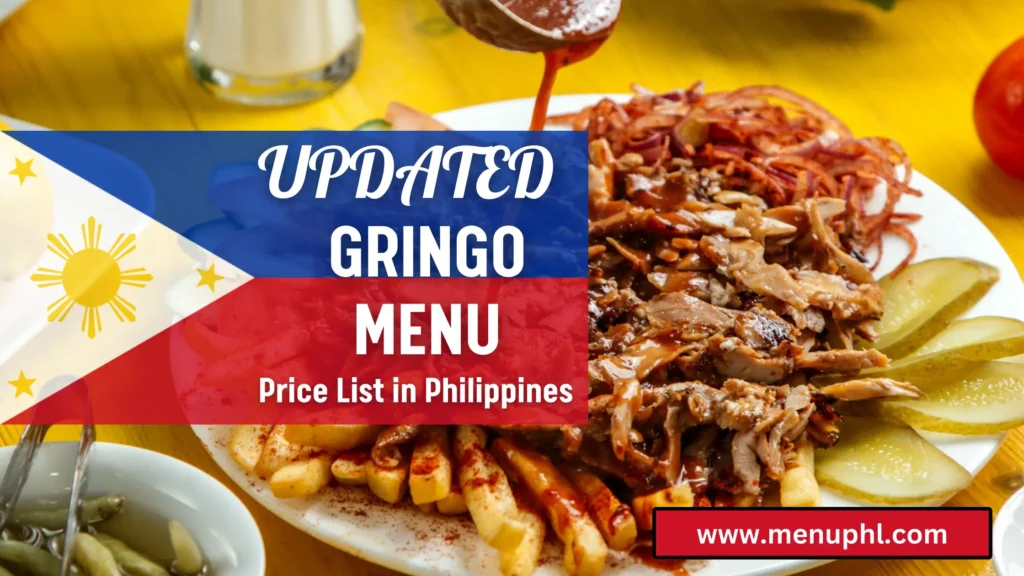 GRINGO MENU PHILIPPINES 