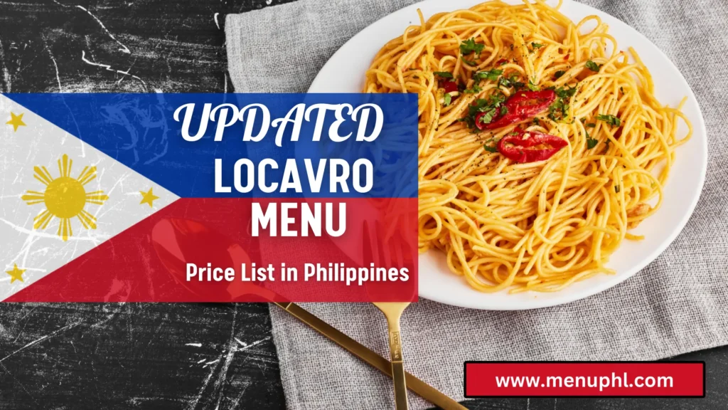 LOCAVORE MENU PHILIPPINES