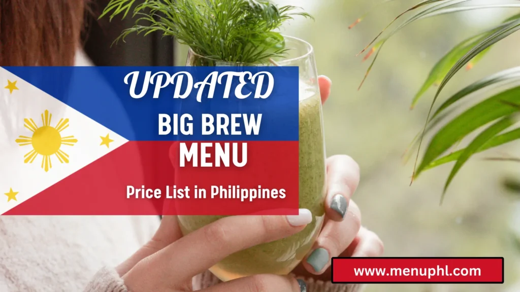 big brew menu philippines 