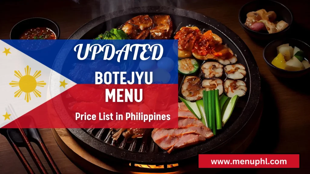 BOTEJYU MENU PHILIPPINES