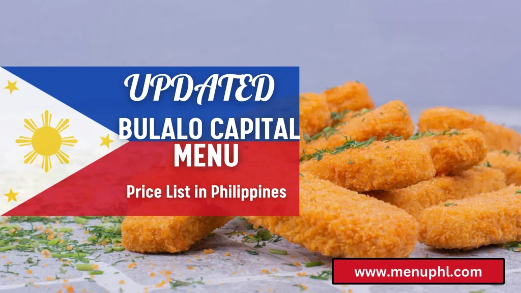 BULALO CAPITAL MENU PHILIPPINES