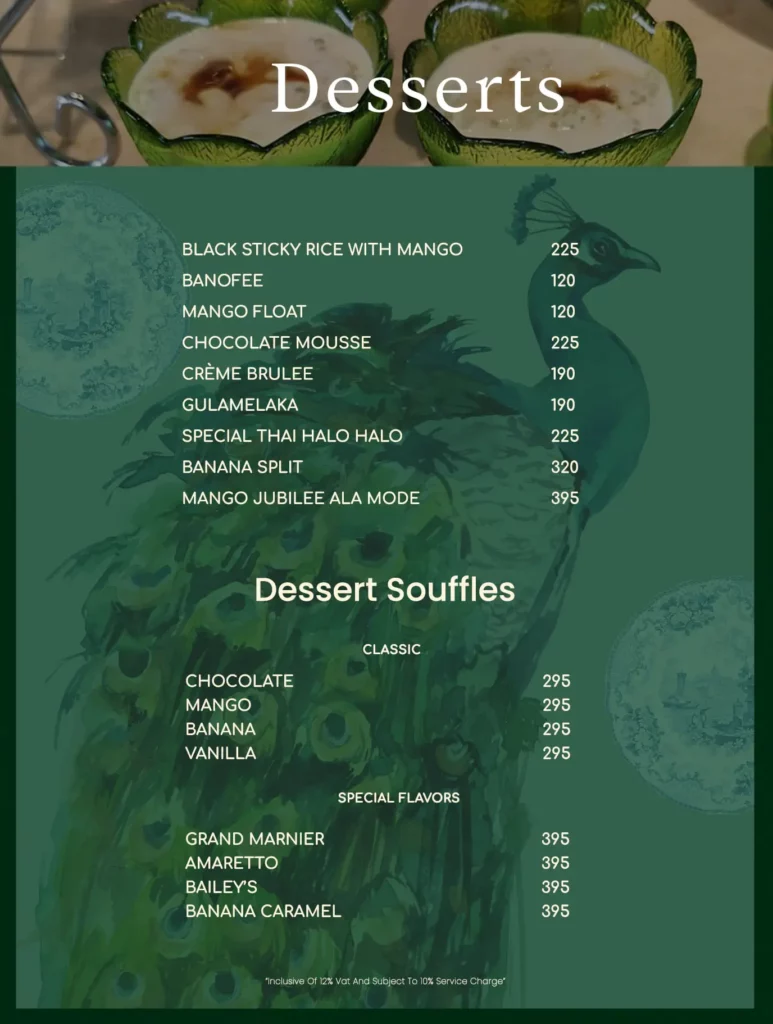 CAFE VOI LA DESSERTS PRICES