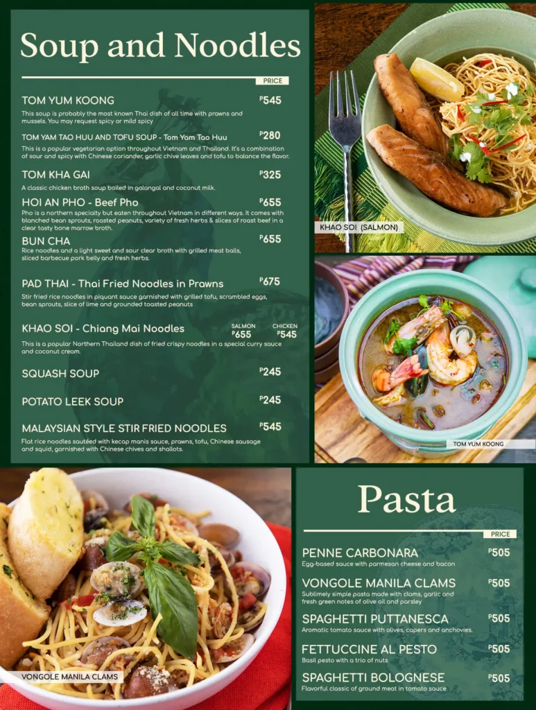 CAFE VOI LA SOUP & NOODLES PRICES