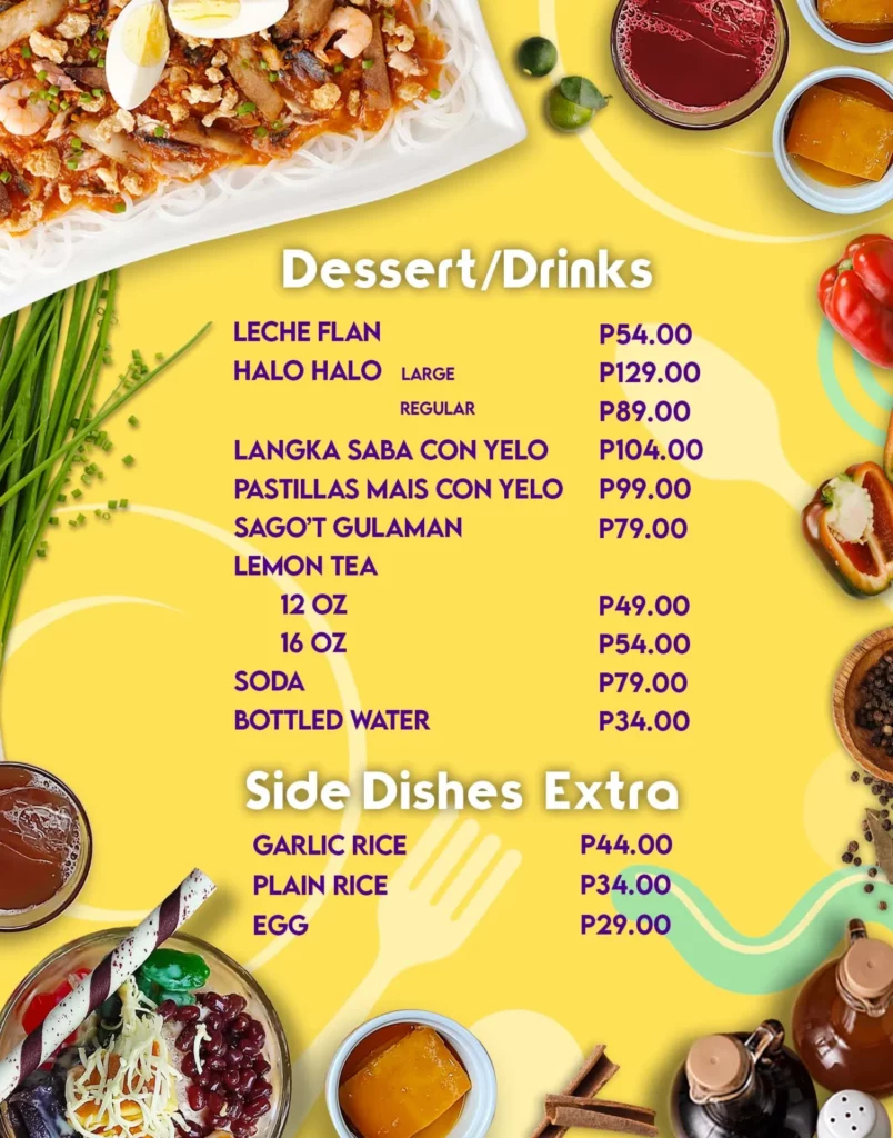 GOODAH DESSERT & DRINKS PRICES