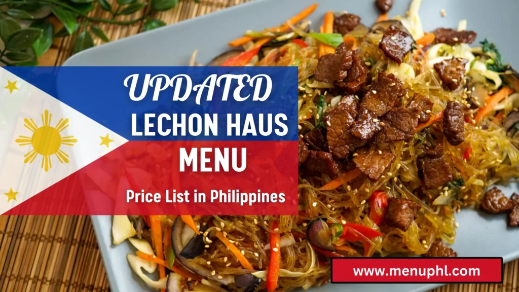 LECHON HAUS MENU PHILIPPINES 