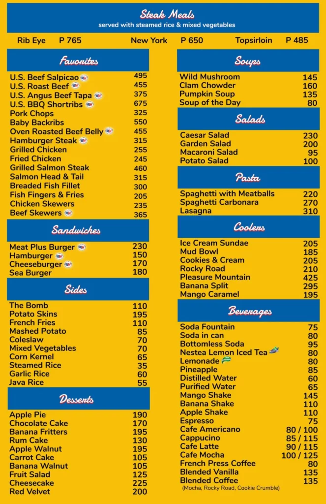 MEAT PLUS SIDES MENU PRICES