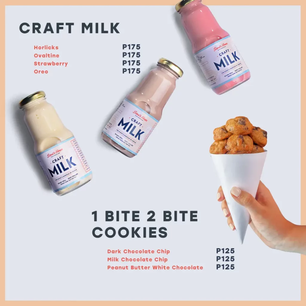 SCOUT’S HONOR CRAFT MILK MENU PRICES