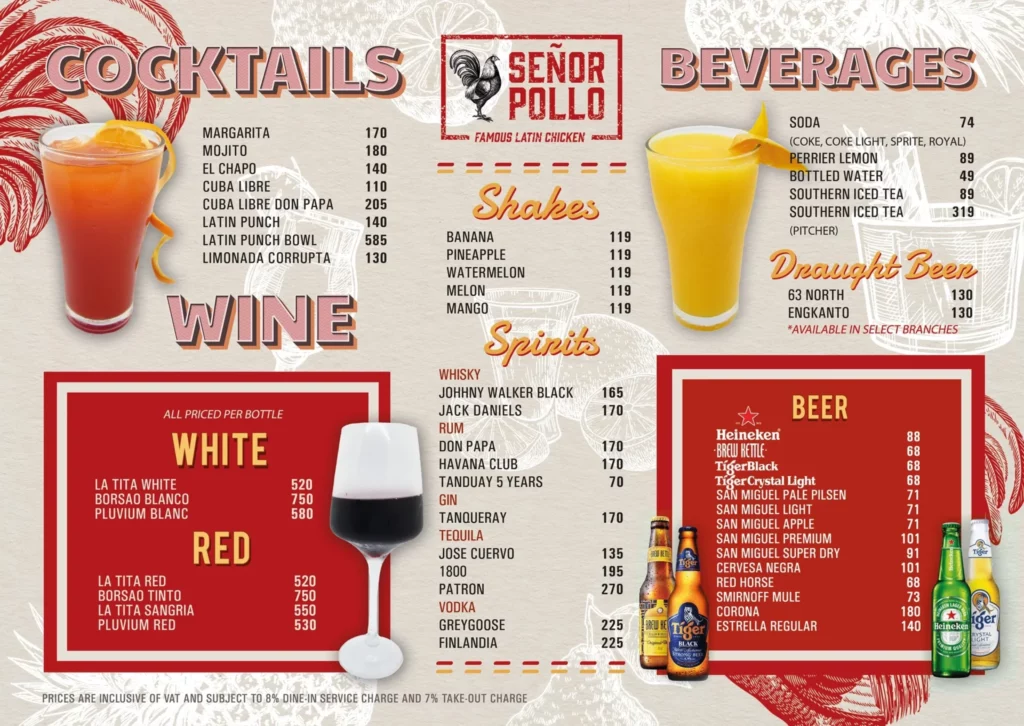 SENOR POLLO WINE PRICES