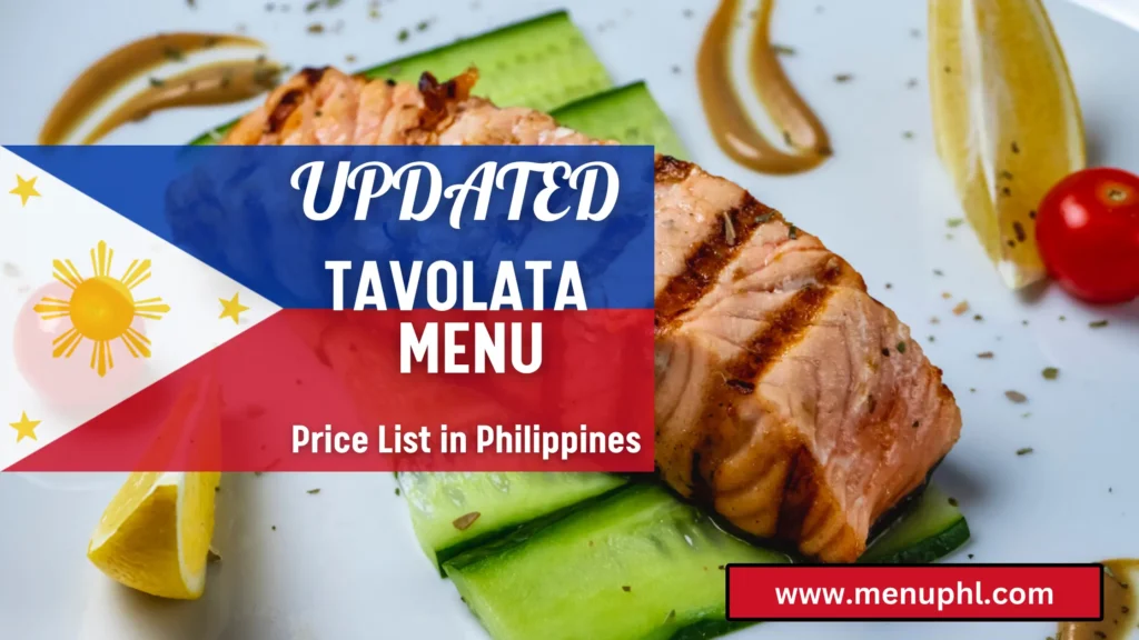 TAVOLATA MENU PHILIPPINES