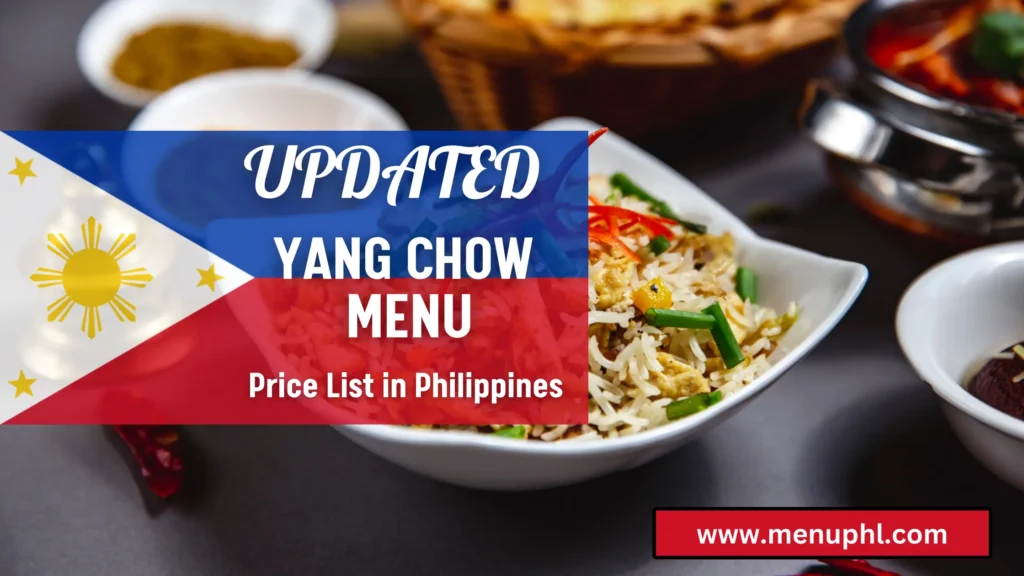 YANG COW MENU PHILIPPINES