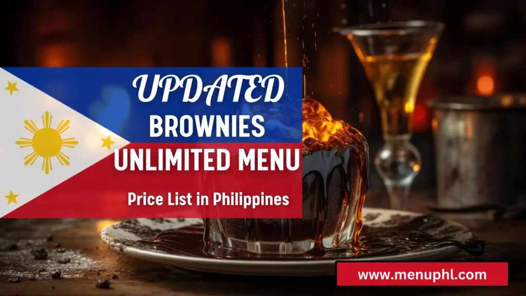 BROWINES UNLIMITED MENU PHILIPPINES