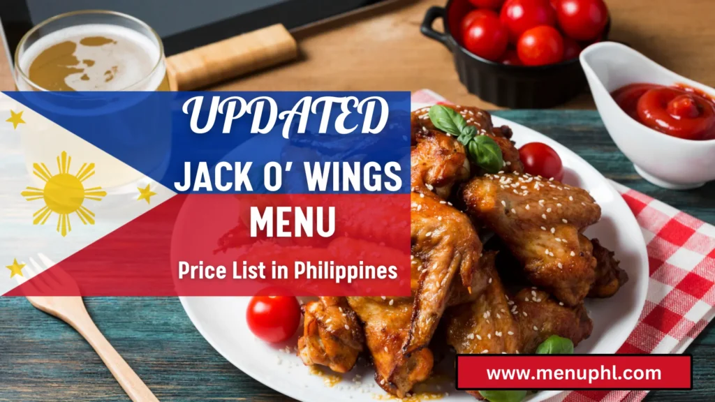 JACK O WINGS MENU PHILIPPINES