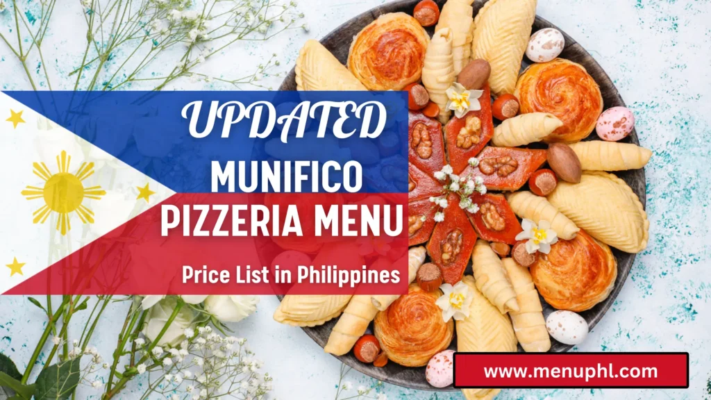 MUNIFICO PIZZERIA MENU PHILIPPINES 