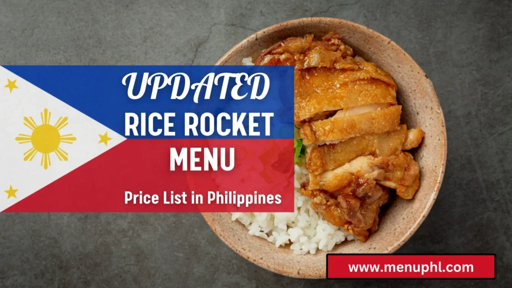 RICE ROCKET MENU PHILIPPINES 