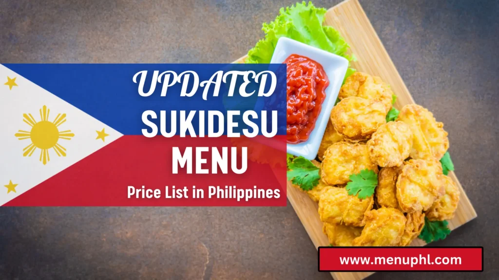 SUKIDESU MENU PHILIPPINES 