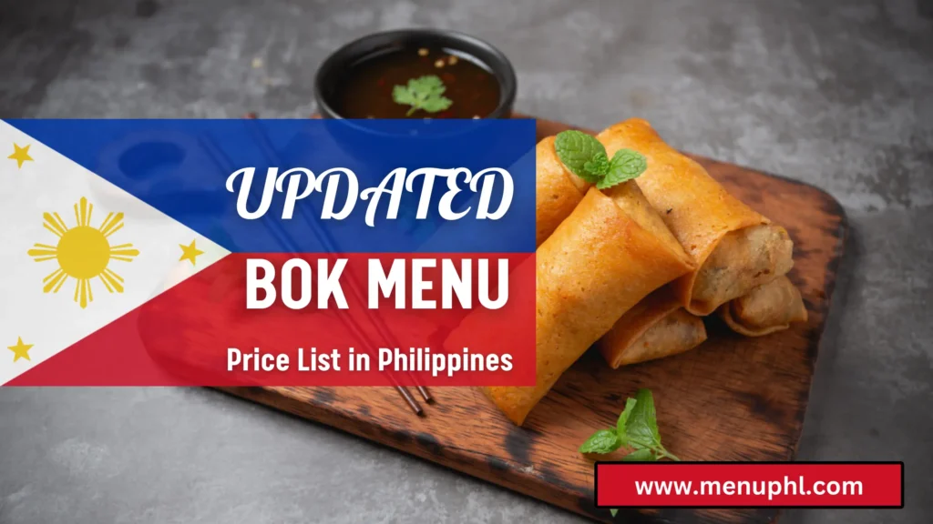 BOK MENU PHILIPPINES 