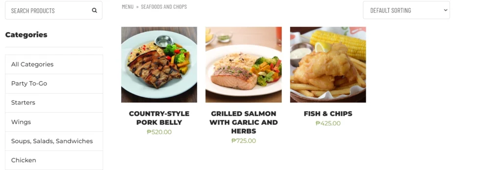 Chili's Seafood Menu