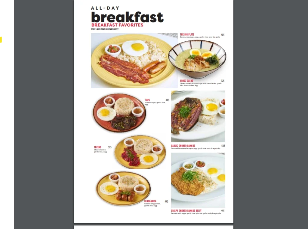 Denny’s Menu Prices