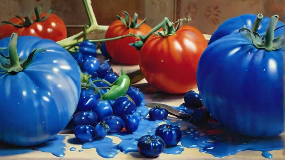 Blue Tomatoes in Art and Culture