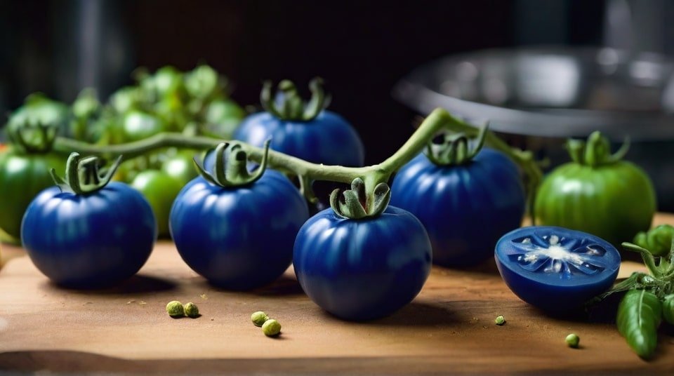 Blue Tomatoes in the Limelight in the Culinary World