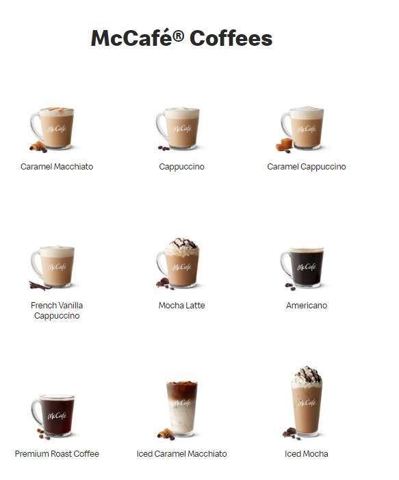 McCafe Menu Prices