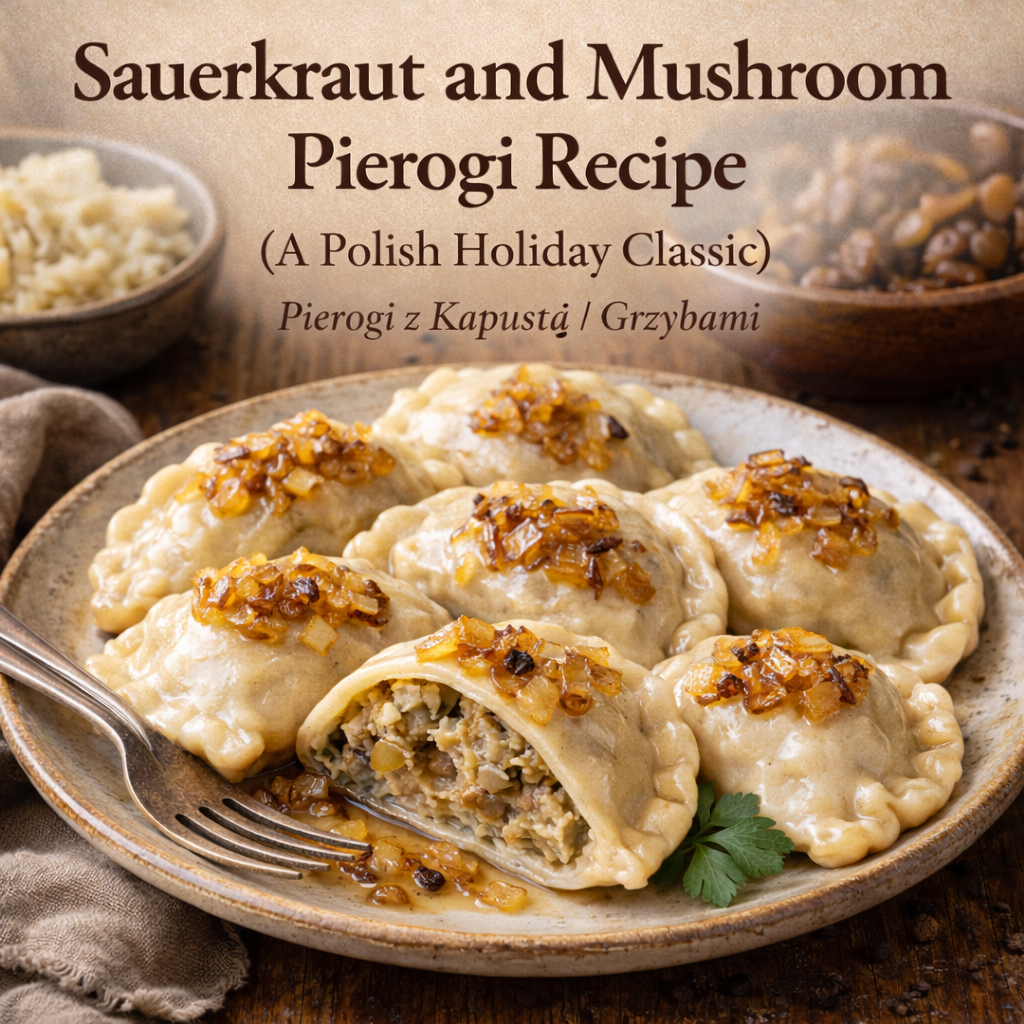 Sauerkraut and Mushroom Pierogies Recipe