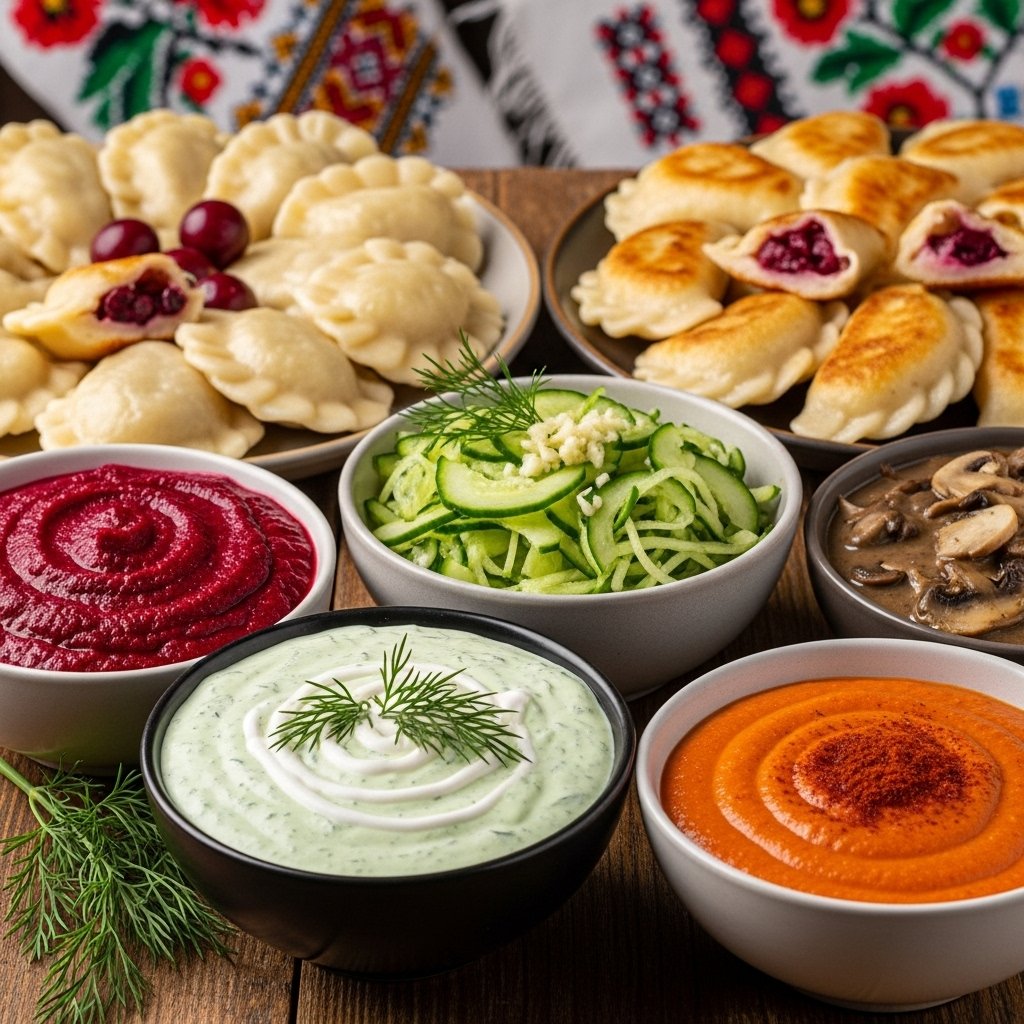 Ukrainian Pierogi Dipping Sauces