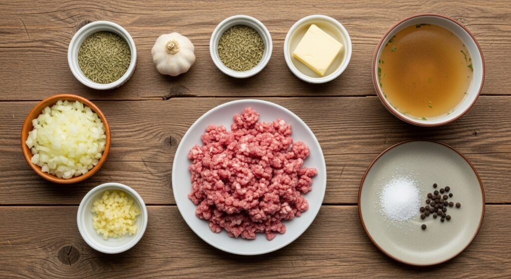 Ingredients Used in Meat Pierogi