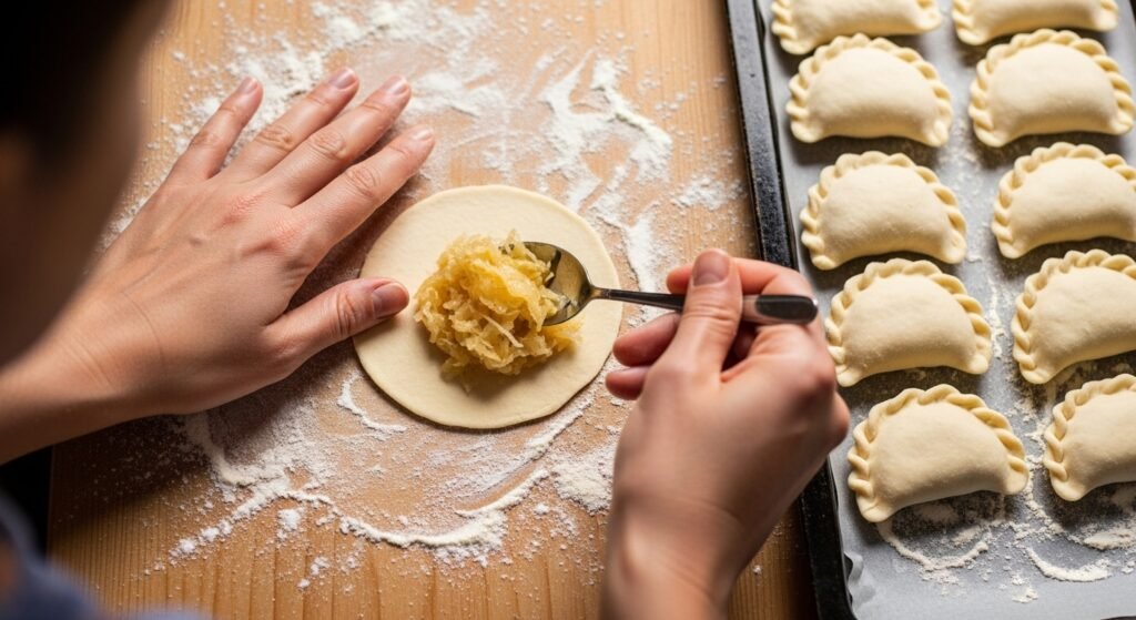 Assembling the Pierogi the Right Way