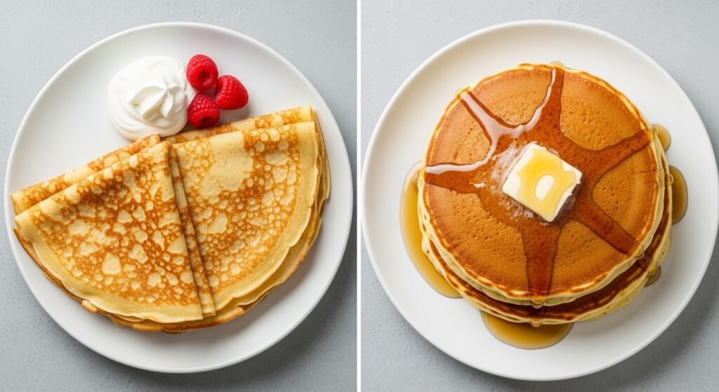 Crepes vs Pancakes