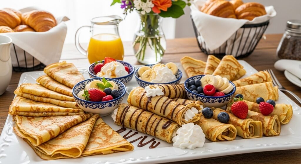 Assembling and Serving Crepes