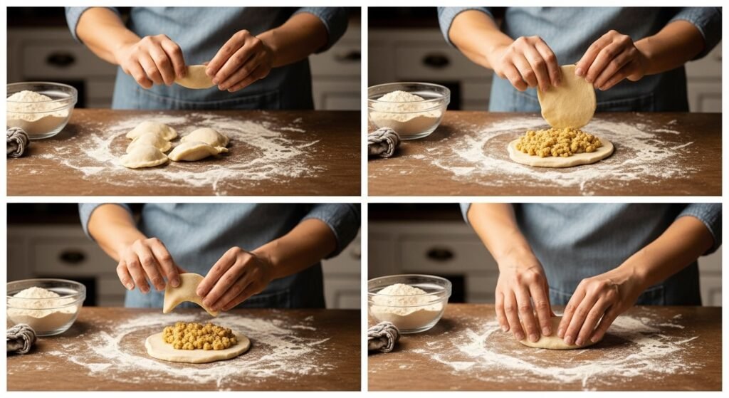 Making Pierogi Dough Step by Step