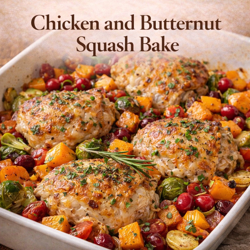 Chicken and Butternut Squash Bake